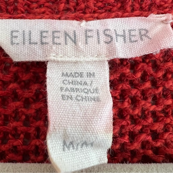 Eileen Fisher Linen Cotton knit pullover sweater - Picture 3 of 8